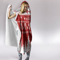 finland-christmas-hannunvaakuna-tattoo-hooded-blanket-hyvaa-joulua-red