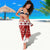 Finland Christmas Hannunvaakuna Tattoo Sarong Hyvaa Joulua - Red - Wonder Print Shop