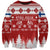 Finland Christmas Hannunvaakuna Tattoo Sweatshirt Hyvaa Joulua - Red - Wonder Print Shop