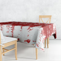 Finland Christmas Hannunvaakuna Tattoo Tablecloth Hyvaa Joulua - Red - Wonder Print Shop