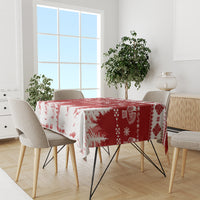 Finland Christmas Hannunvaakuna Tattoo Tablecloth Hyvaa Joulua - Red - Wonder Print Shop