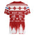 Finland Christmas Hannunvaakuna Tattoo Women V Neck T Shirt Hyvaa Joulua - Red - Wonder Print Shop