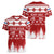 Finland Christmas Hannunvaakuna Tattoo Women V Neck T Shirt Hyvaa Joulua - Red - Wonder Print Shop