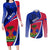 personalised-haiti-independence-anniversary-couples-matching-long-sleeve-bodycon-dress-and-long-sleeve-button-shirt-mix-hibiscus-flag-color