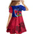 Personalised Haiti Independence Anniversary Family Matching Mermaid Dress and Hawaiian Shirt Mix Hibiscus - Flag Color LT7 - Wonder Print Shop