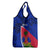 Personalised Haiti Independence Anniversary Grocery Bag Mix Hibiscus - Flag Color