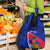 Personalised Haiti Independence Anniversary Grocery Bag Mix Hibiscus - Flag Color