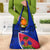 Personalised Haiti Independence Anniversary Grocery Bag Mix Hibiscus - Flag Color