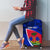 Personalised Haiti Independence Anniversary Luggage Cover Mix Hibiscus - Flag Color - Wonder Print Shop