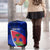 Personalised Haiti Independence Anniversary Luggage Cover Mix Hibiscus - Flag Color - Wonder Print Shop