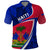 Personalised Haiti Independence Anniversary Polo Shirt Mix Hibiscus - Flag Color - Wonder Print Shop