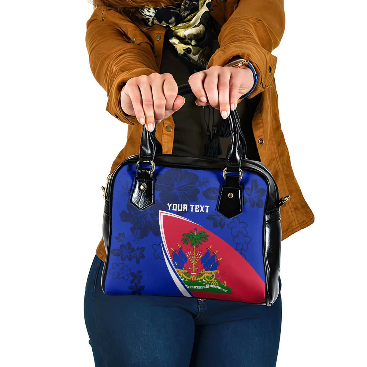 personalised-haiti-independence-anniversary-shoulder-handbag-mix-hibiscus-flag-color