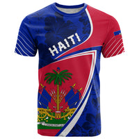 Personalised Haiti Independence Anniversary T Shirt Mix Hibiscus - Flag Color - Wonder Print Shop
