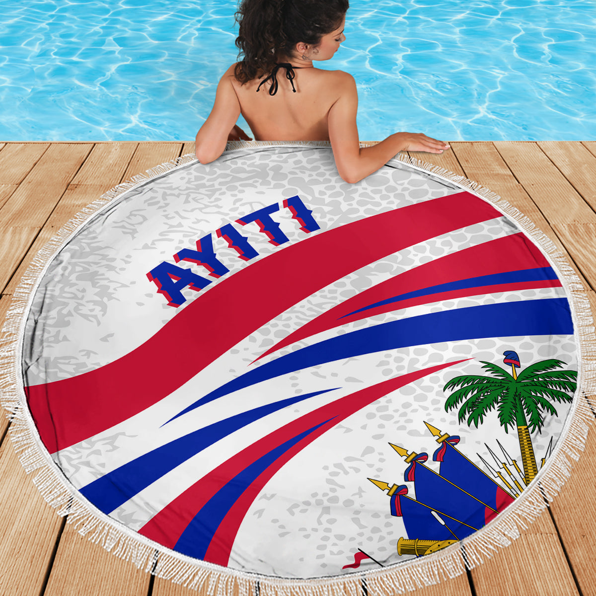 Haiti Independence Anniversary Beach Blanket Ayiti Basic Style LT7 - Wonder Print Shop