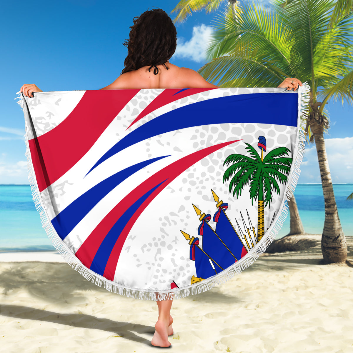 Haiti Independence Anniversary Beach Blanket Ayiti Basic Style LT7 - Wonder Print Shop