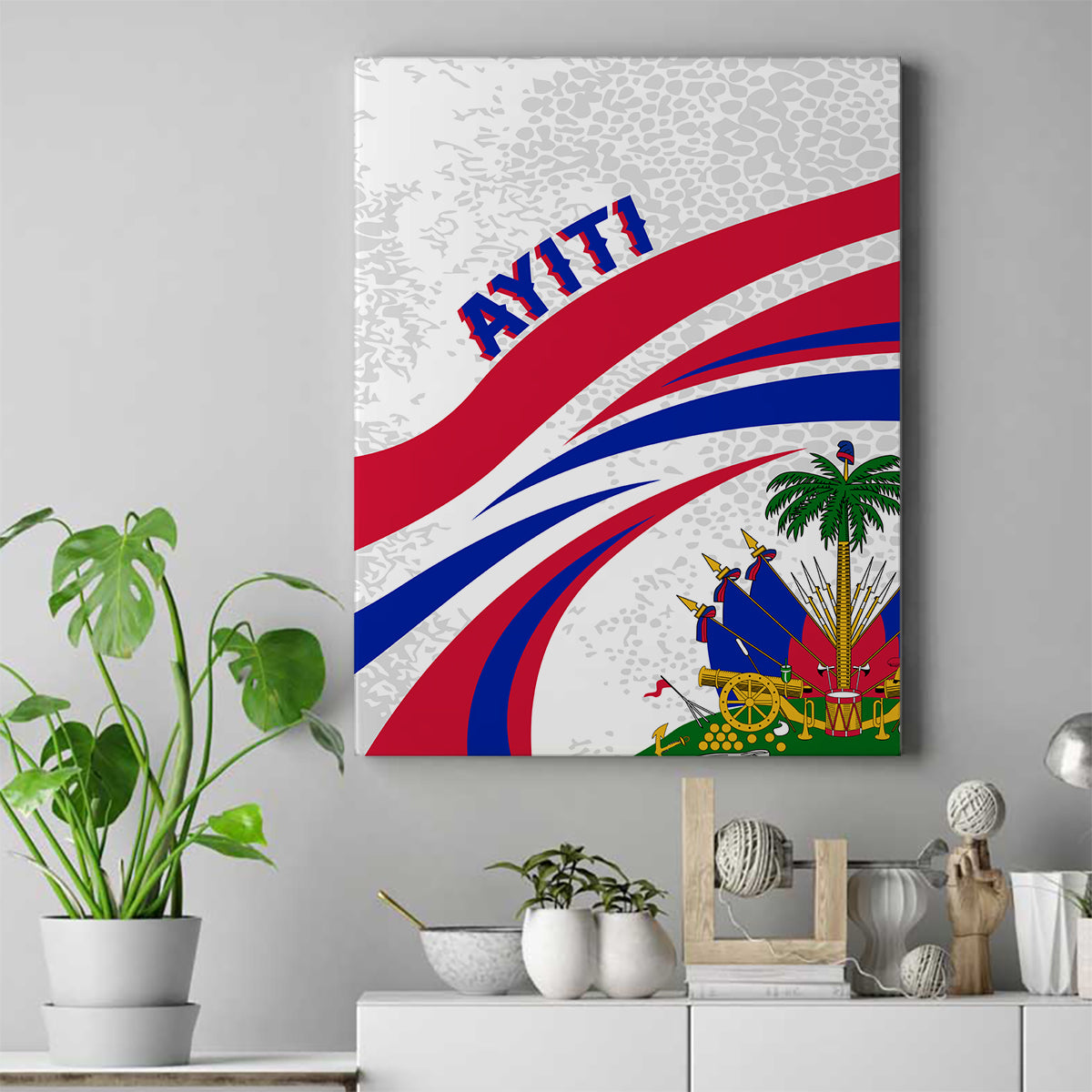 Haiti Independence Anniversary Canvas Wall Art Ayiti Basic Style LT7 - Wonder Print Shop