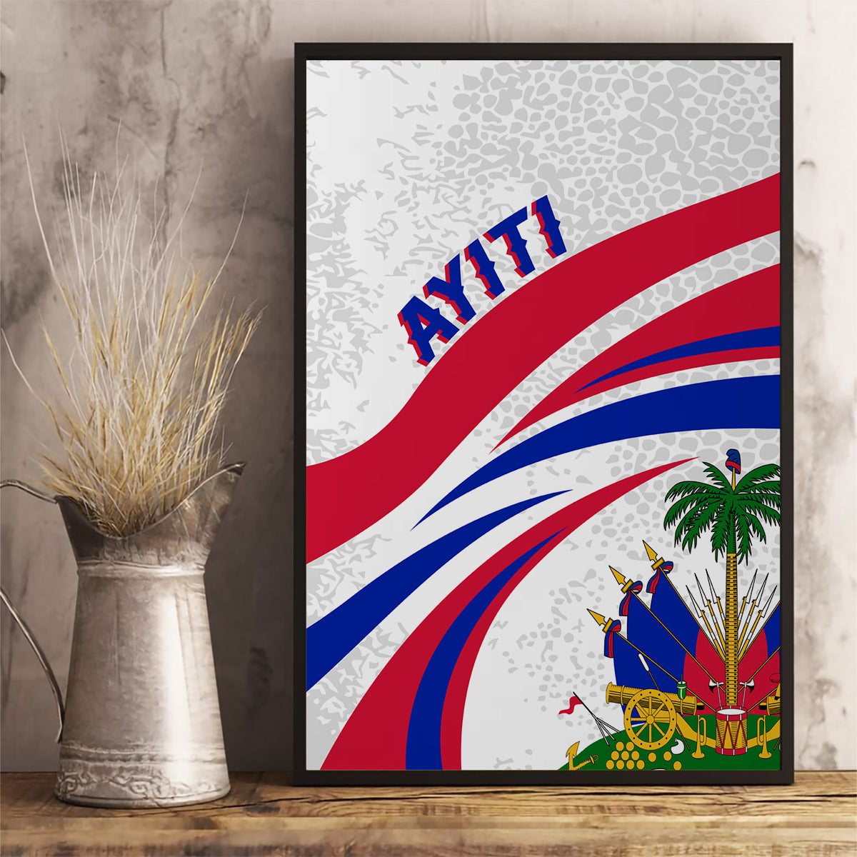 Haiti Independence Anniversary Canvas Wall Art Ayiti Basic Style LT7 - Wonder Print Shop