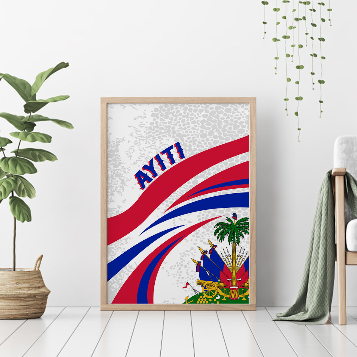 Haiti Independence Anniversary Canvas Wall Art Ayiti Basic Style LT7 - Wonder Print Shop
