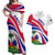 Haiti Independence Anniversary Couples Matching Off Shoulder Maxi Dress and Hawaiian Shirt Ayiti Basic Style LT7 - Wonder Print Shop
