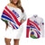 Haiti Independence Anniversary Couples Matching Off Shoulder Short Dress and Long Sleeve Button Shirt Ayiti Basic Style LT7 - Wonder Print Shop