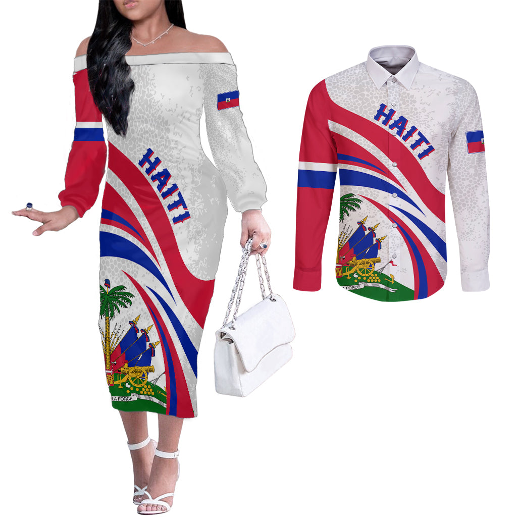 haiti-independence-anniversary-couples-matching-off-the-shoulder-long-sleeve-dress-and-long-sleeve-button-shirt-ayiti-basic-style
