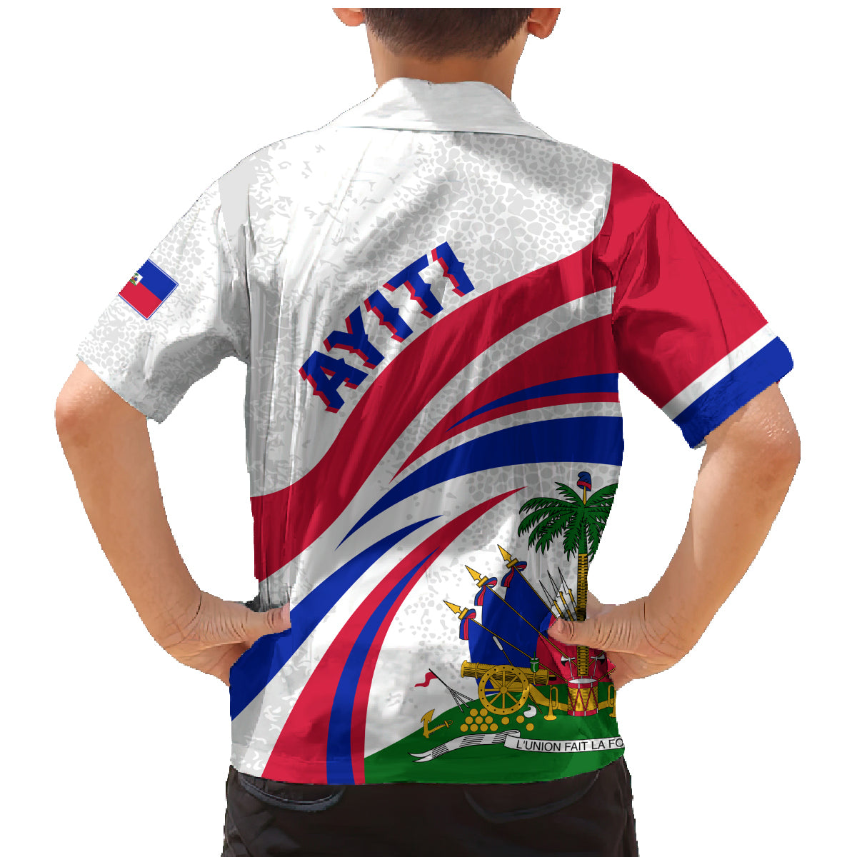 Haiti Independence Anniversary Family Matching Mermaid Dress and Hawaiian Shirt Ayiti Basic Style LT7 - Wonder Print Shop