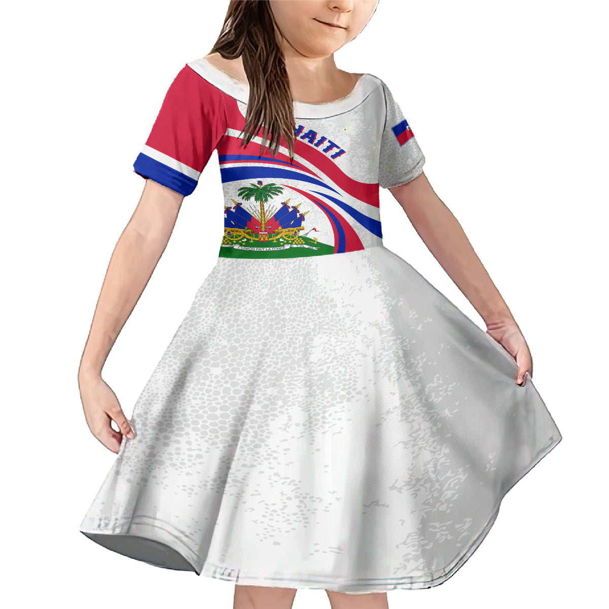 Haiti Independence Anniversary Family Matching Mermaid Dress and Hawaiian Shirt Ayiti Basic Style LT7 - Wonder Print Shop