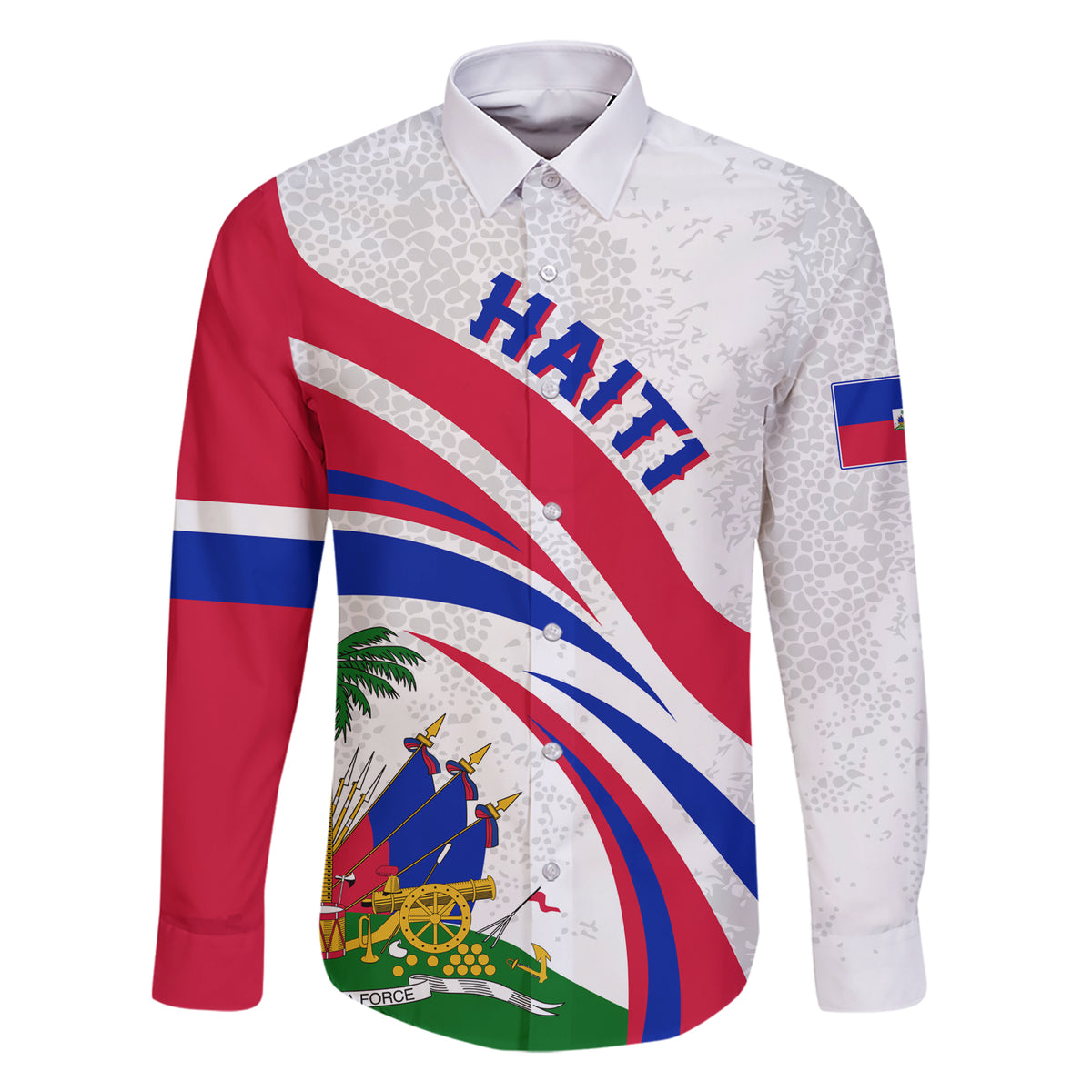 Haiti Independence Anniversary Family Matching Short Sleeve Bodycon Dress and Hawaiian Shirt Ayiti Basic Style - Wonder Print Shop