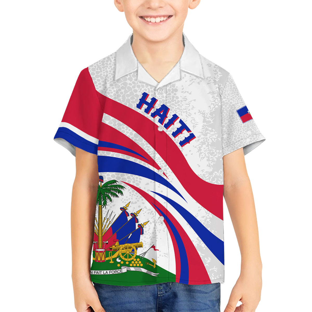 Haiti Independence Anniversary Family Matching Summer Maxi Dress and Hawaiian Shirt Ayiti Basic Style - Wonder Print Shop