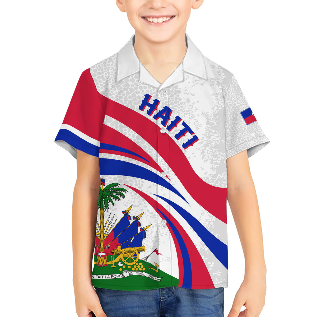 Haiti Independence Anniversary Kid Hawaiian Shirt Ayiti Basic Style - Wonder Print Shop