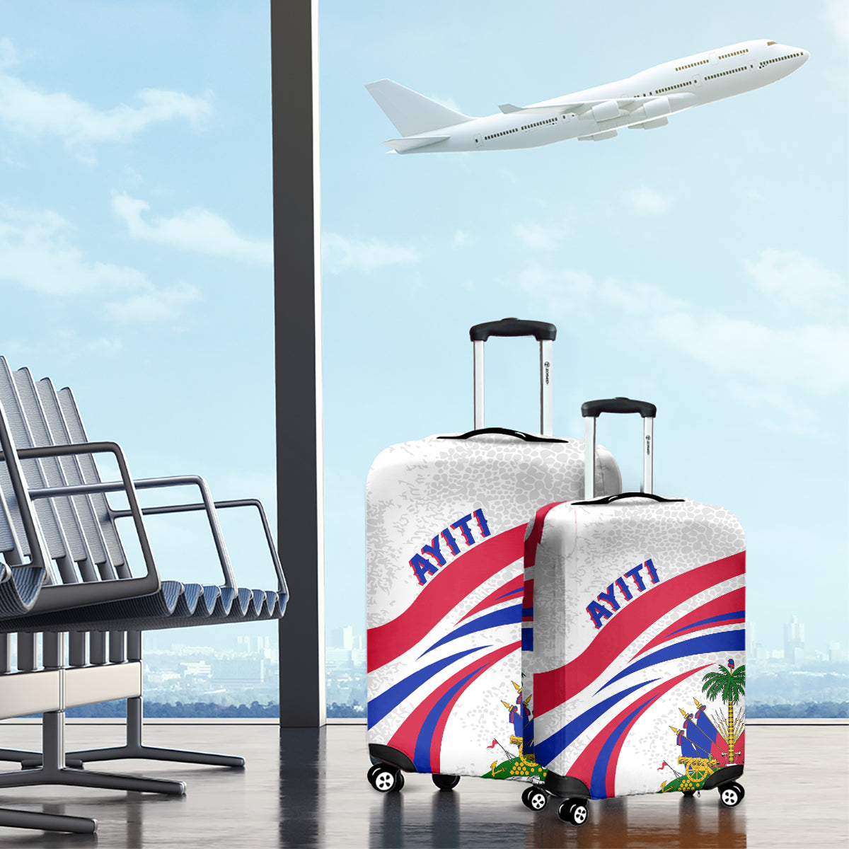 Haiti Independence Anniversary Luggage Cover Ayiti Basic Style - Wonder Print Shop