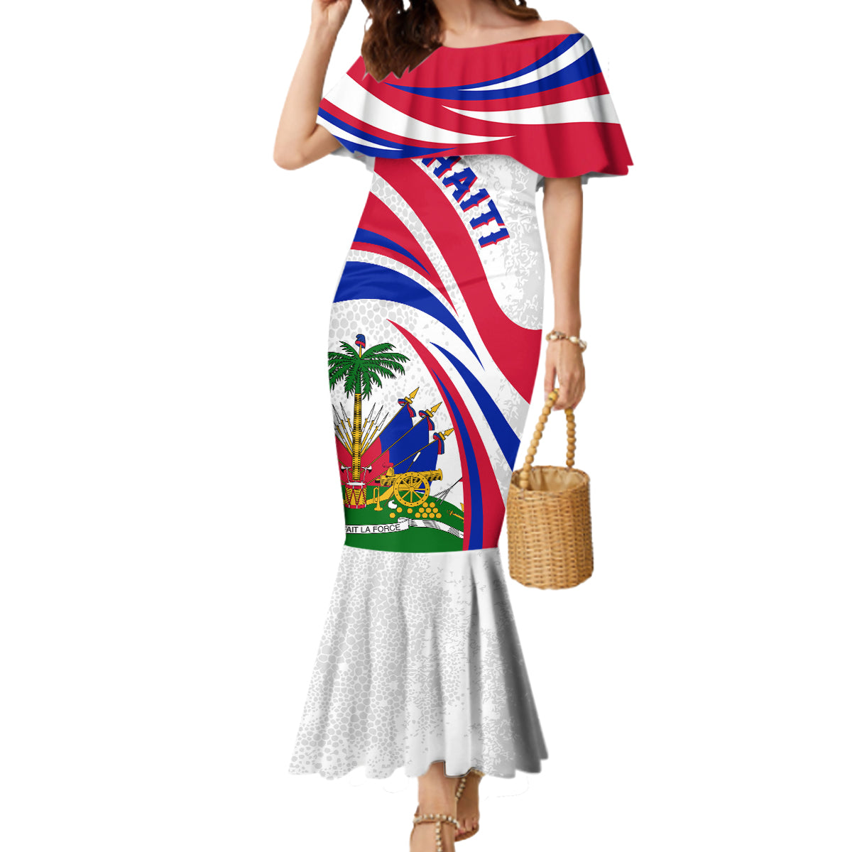 Haiti Independence Anniversary Mermaid Dress Ayiti Basic Style - Wonder Print Shop