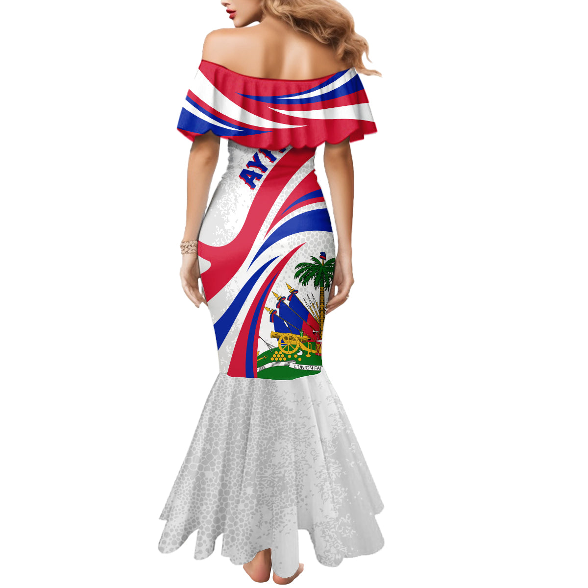 Haiti Independence Anniversary Mermaid Dress Ayiti Basic Style - Wonder Print Shop
