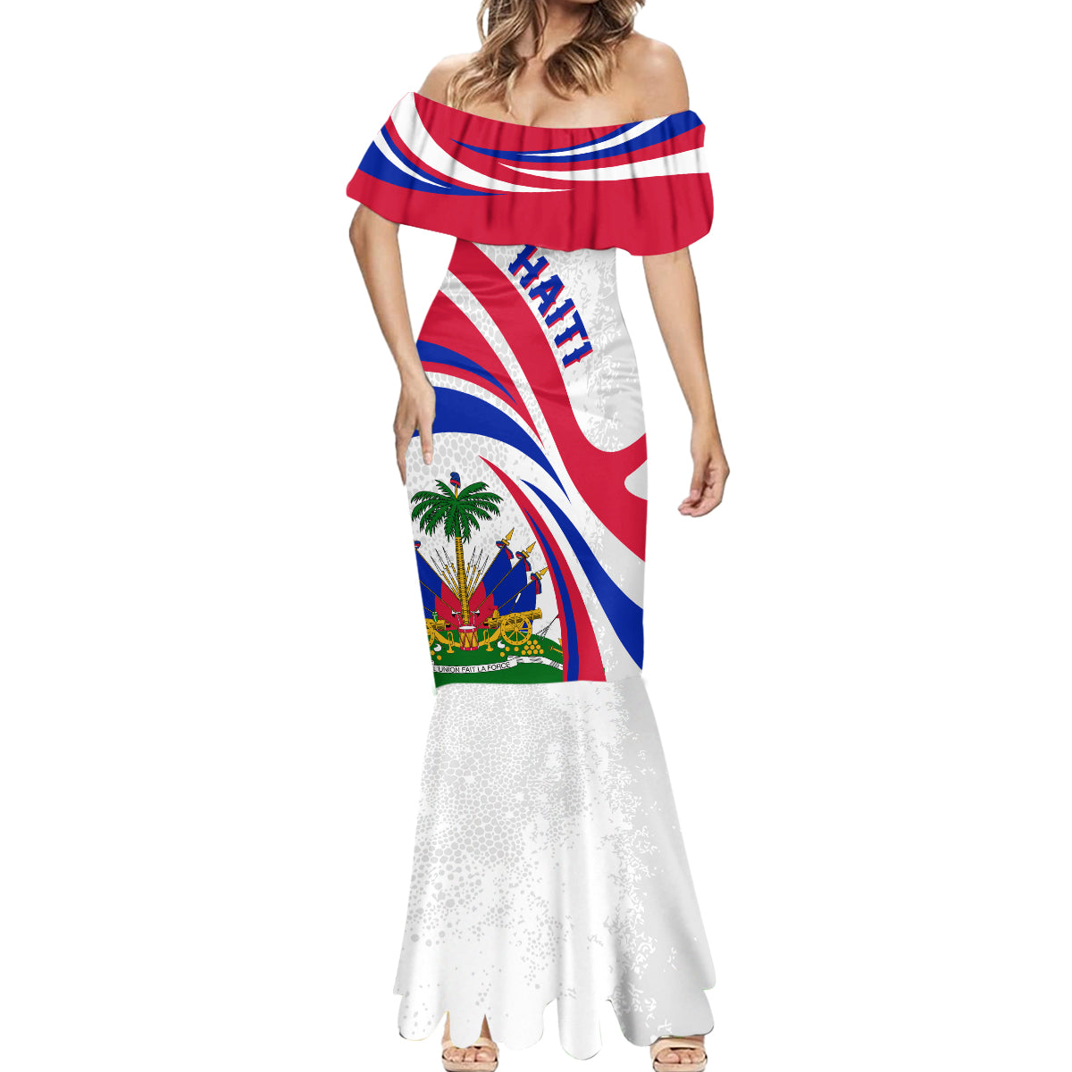 Haiti Independence Anniversary Mermaid Dress Ayiti Basic Style - Wonder Print Shop