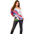 Haiti Independence Anniversary Off Shoulder Sweater Ayiti Basic Style - Wonder Print Shop