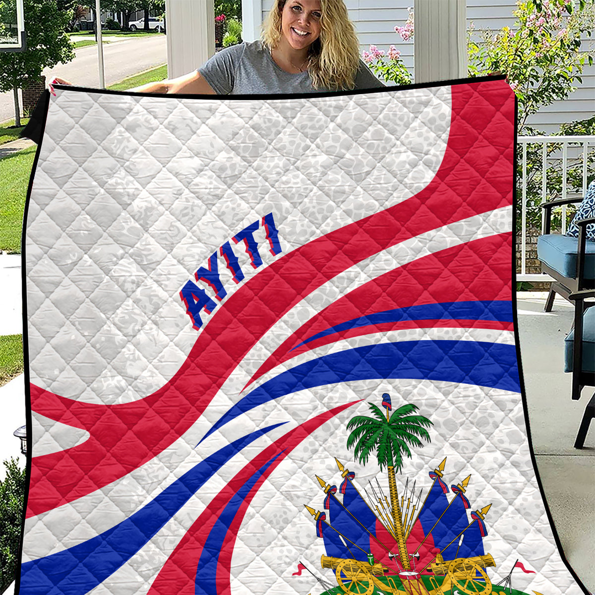 Haiti Independence Anniversary Quilt Ayiti Basic Style - Wonder Print Shop
