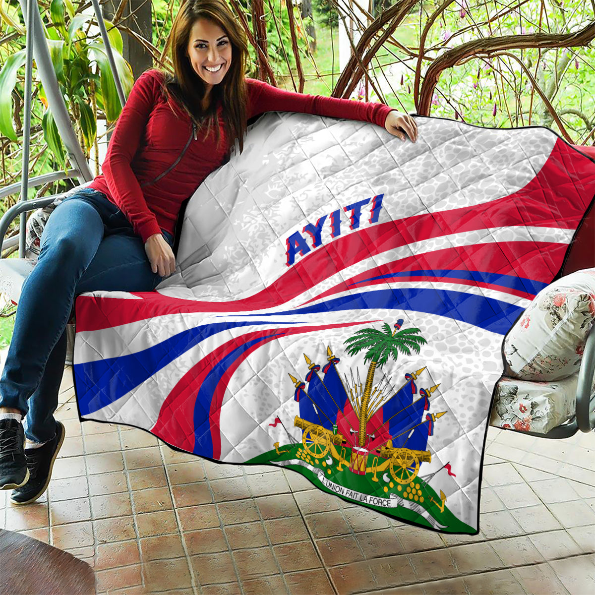 Haiti Independence Anniversary Quilt Ayiti Basic Style - Wonder Print Shop