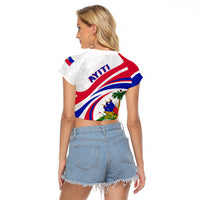 Haiti Independence Anniversary Raglan Cropped T Shirt Ayiti Basic Style - Wonder Print Shop