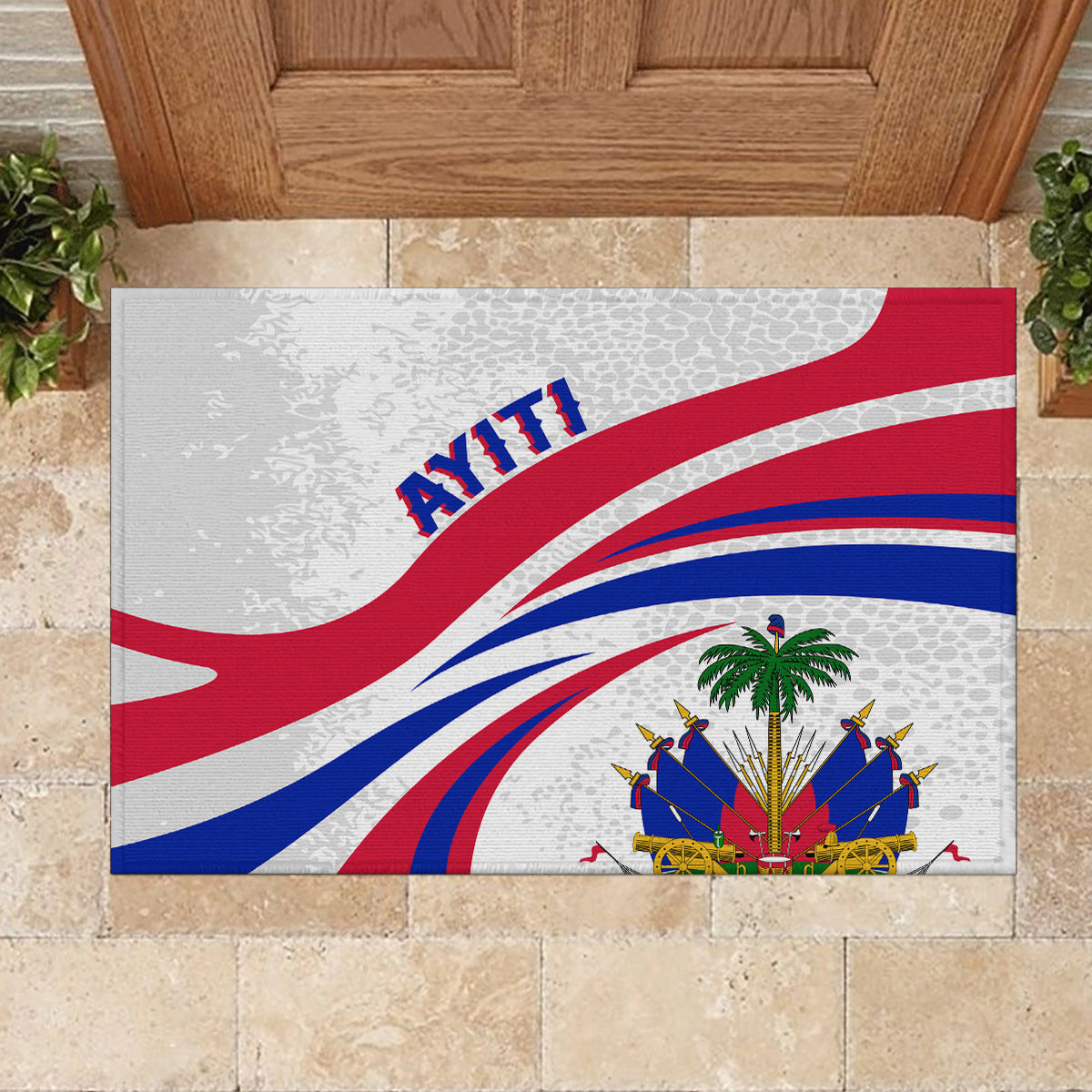 Haiti Independence Anniversary Rubber Doormat Ayiti Basic Style - Wonder Print Shop