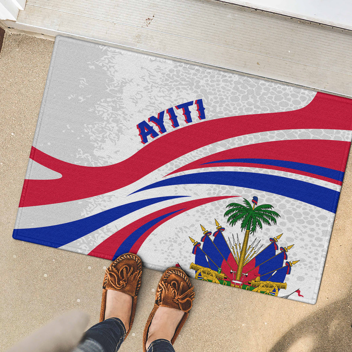 Haiti Independence Anniversary Rubber Doormat Ayiti Basic Style - Wonder Print Shop