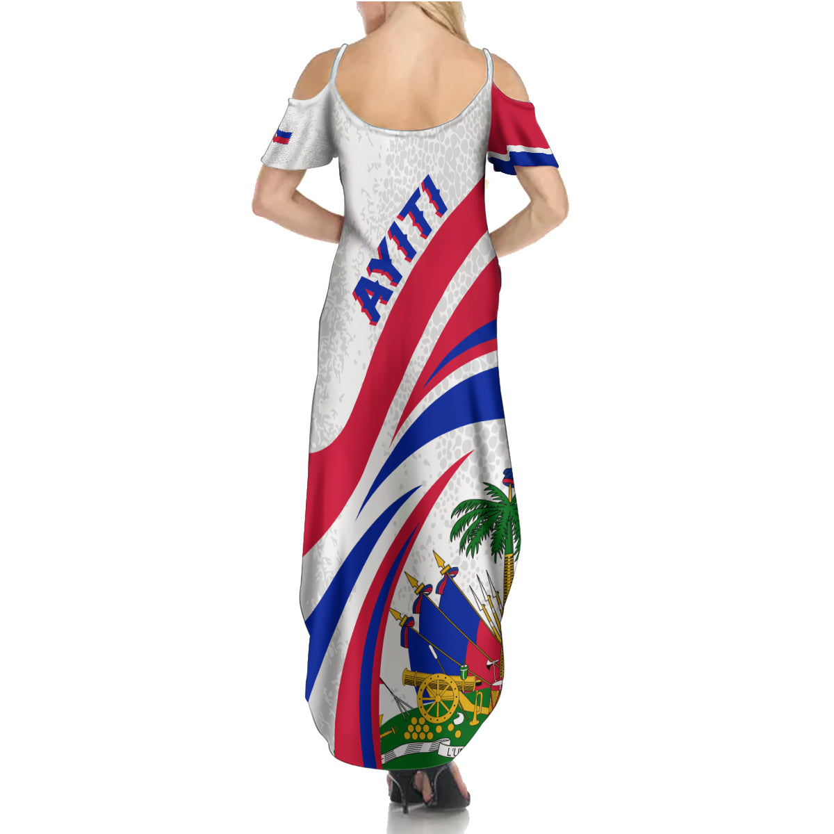 Haiti Independence Anniversary Summer Maxi Dress Ayiti Basic Style - Wonder Print Shop