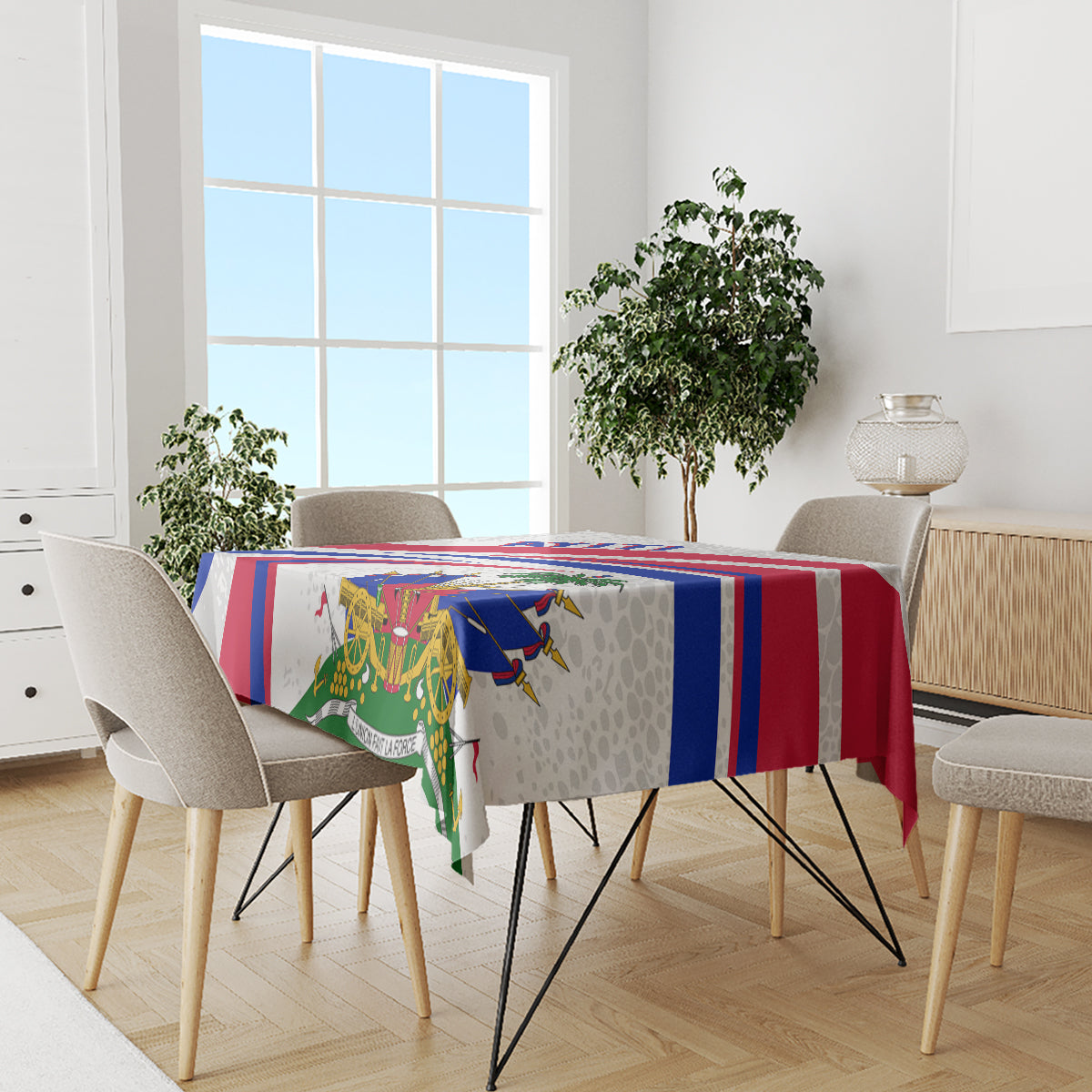 Haiti Independence Anniversary Tablecloth Ayiti Basic Style - Wonder Print Shop
