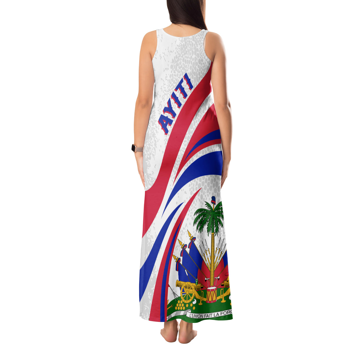 Haiti Independence Anniversary Tank Maxi Dress Ayiti Basic Style - Wonder Print Shop