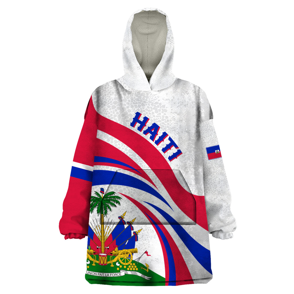 Haiti Independence Anniversary Wearable Blanket Hoodie Ayiti Basic Style - Wonder Print Shop