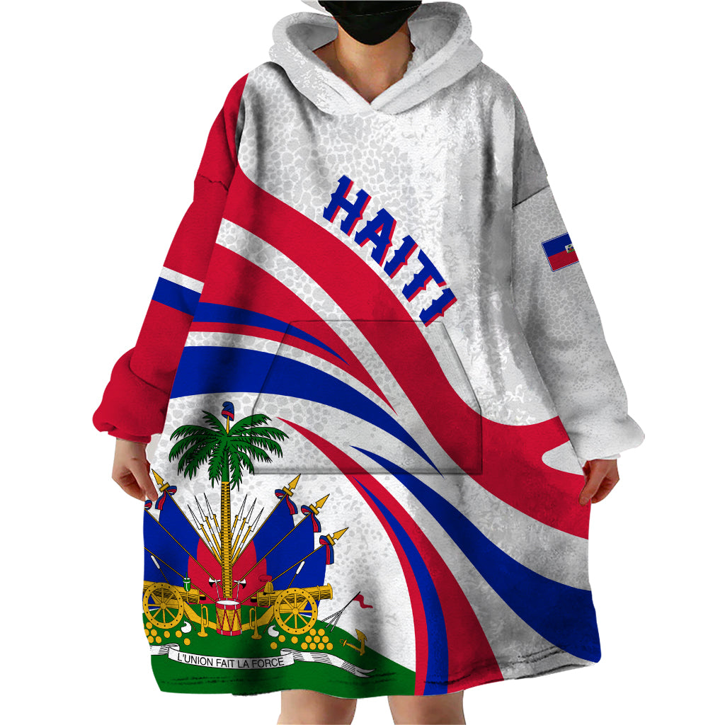 Haiti Independence Anniversary Wearable Blanket Hoodie Ayiti Basic Style - Wonder Print Shop