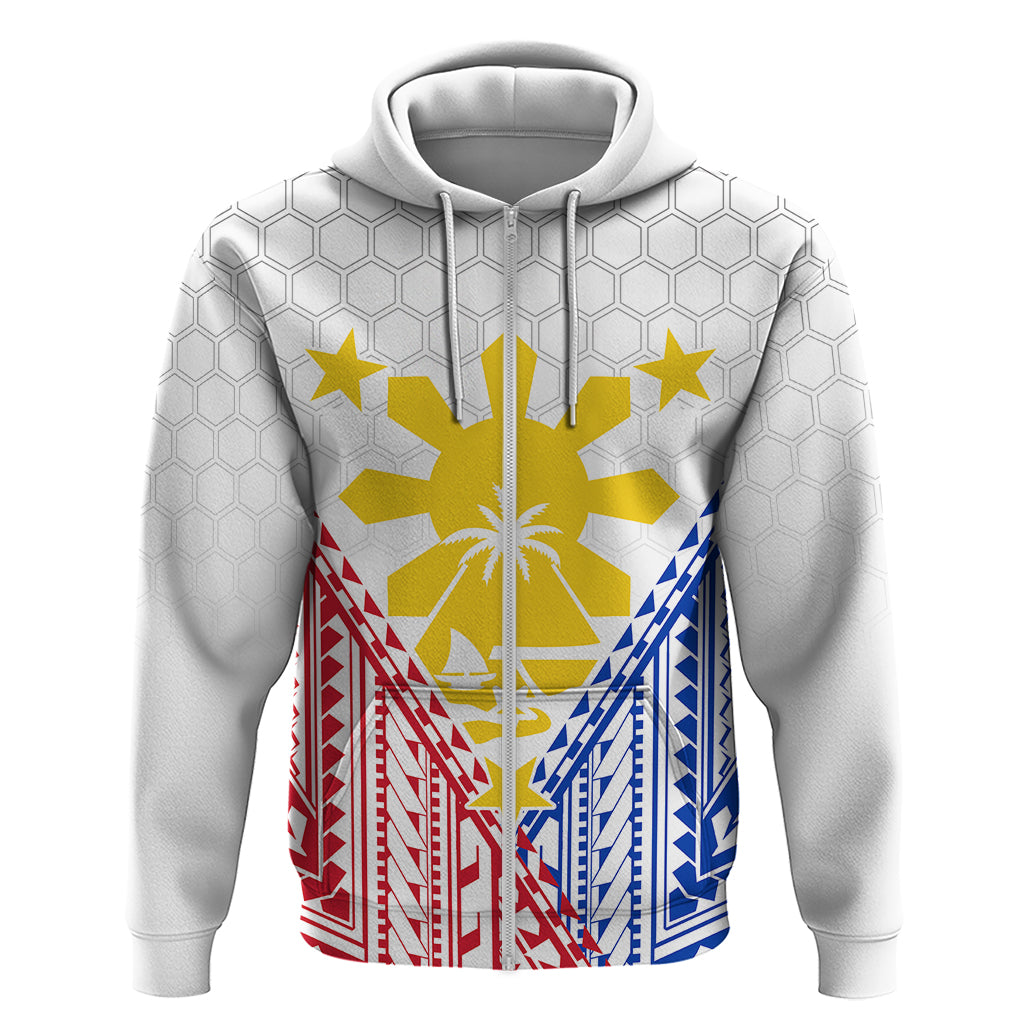Personalised Philippines Mix Guam Hoodie Filipino Flag Style - Wonder Print Shop