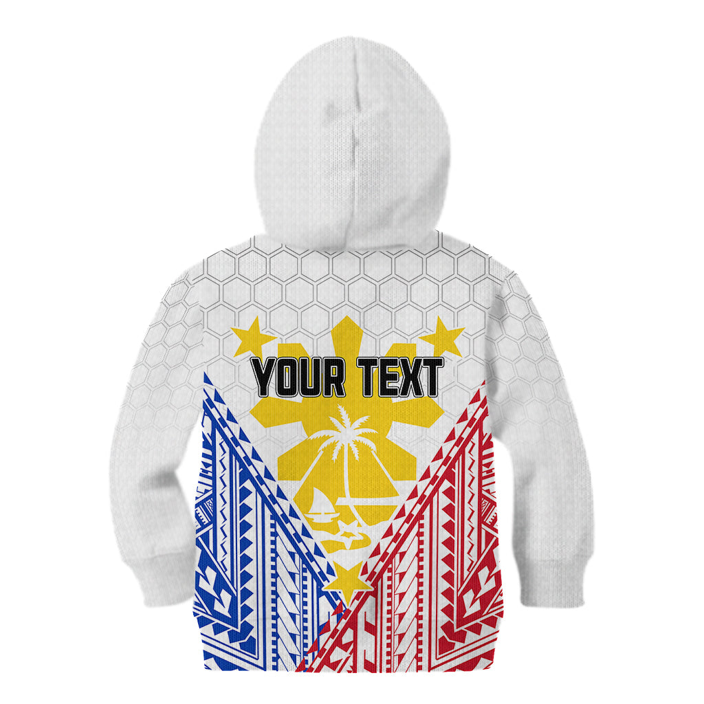 Personalised Philippines Mix Guam Kid Hoodie Filipino Flag Style - Wonder Print Shop