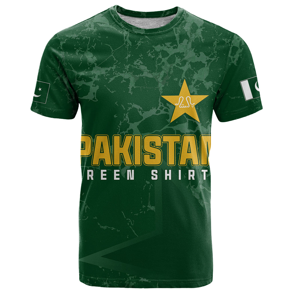 Personalised Pakistan Women Cricket T Shirt Marble Patterns - Wonder Print Shop