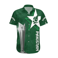 Personalised Pakistan Women Cricket Hawaiian Shirt World Cup T20 Eagle Symbol - Wonder Print Shop