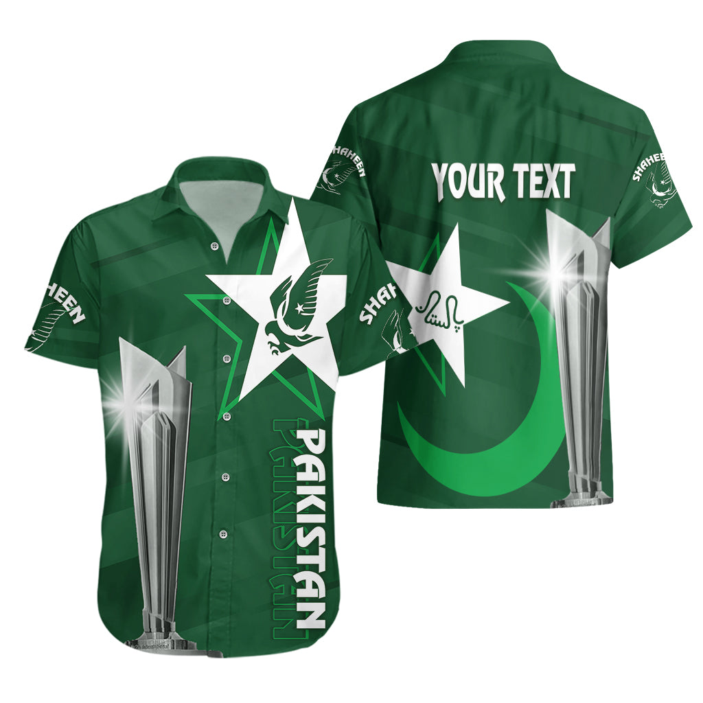 Personalised Pakistan Women Cricket Hawaiian Shirt World Cup T20 Eagle Symbol - Wonder Print Shop